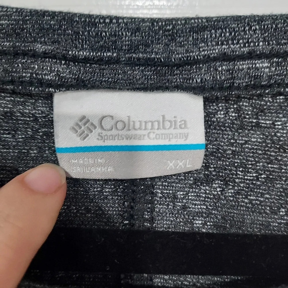 Columbia Dark Heather Gray Short Sleeve Shirt with Front Chest Pocket Size XXL - Picture 3 of 11